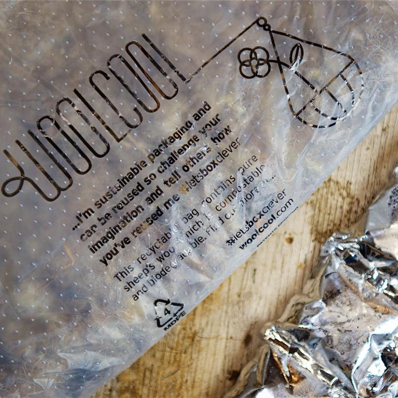 Woolcool packaging